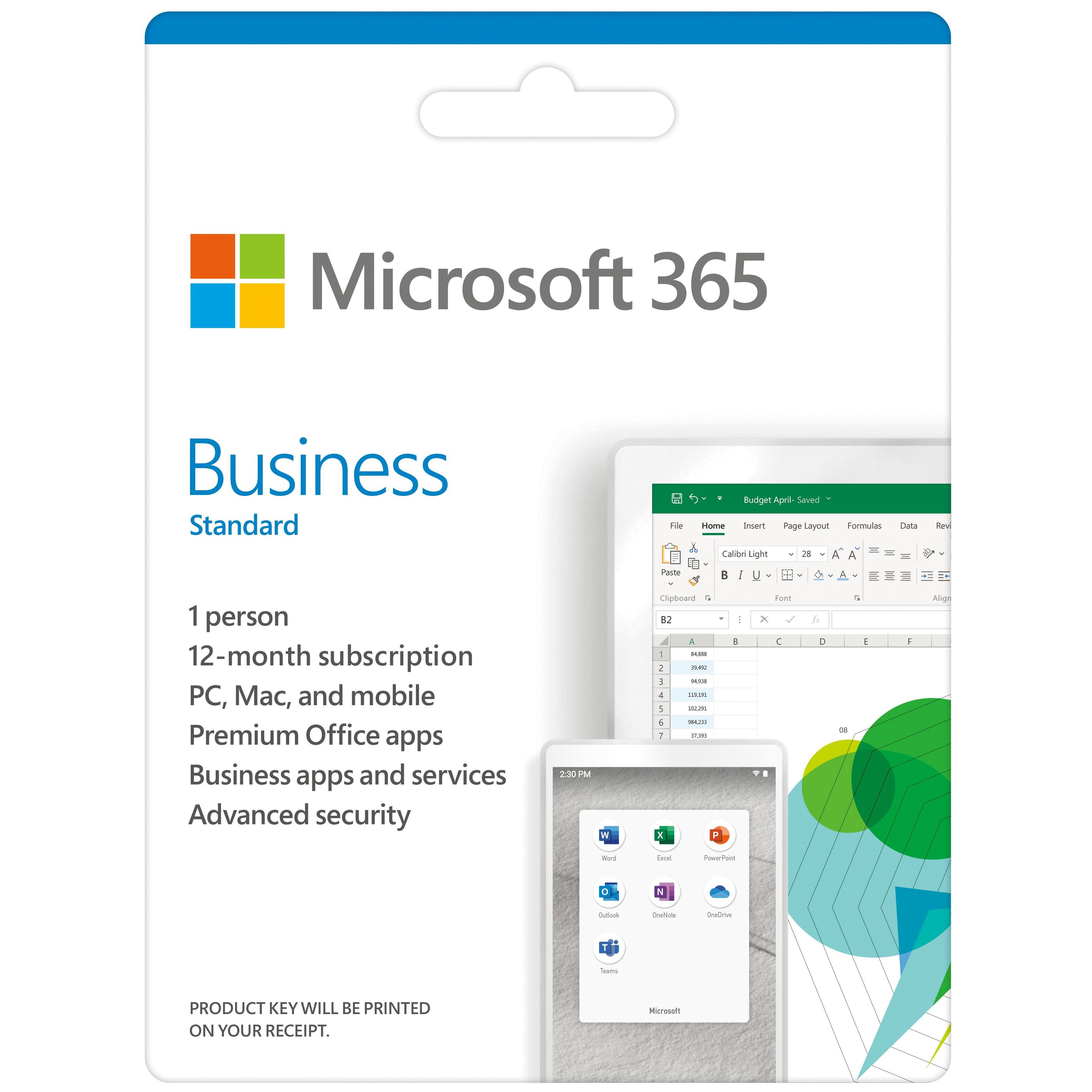Buy Microsoft 365 Business Standard 1 User, 1 PC or Mac Product Key License  (5 PC/Mac+ 5 Tablets + 5 Mobile Devices For 1 Person Online in UAE | Sharaf  DG