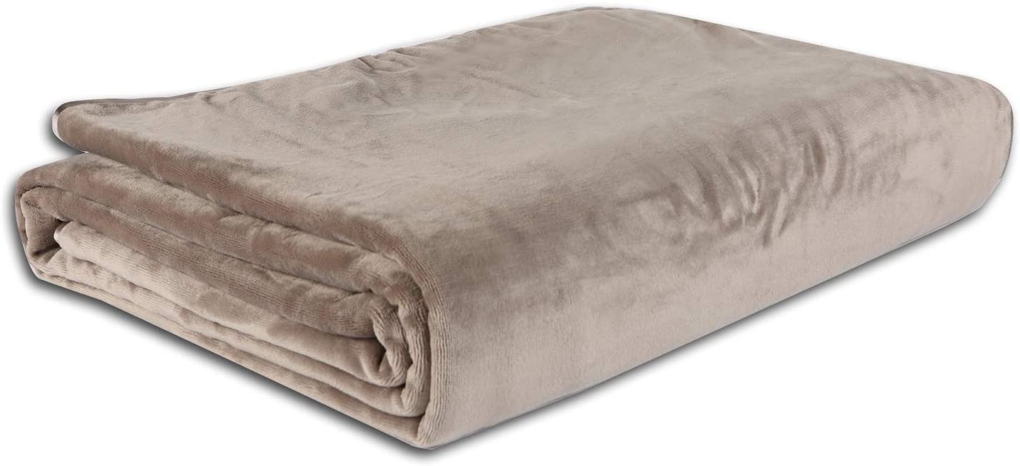 Buy Brookstone Nap Blanket Twin Size 90X66 inches Brown Online in