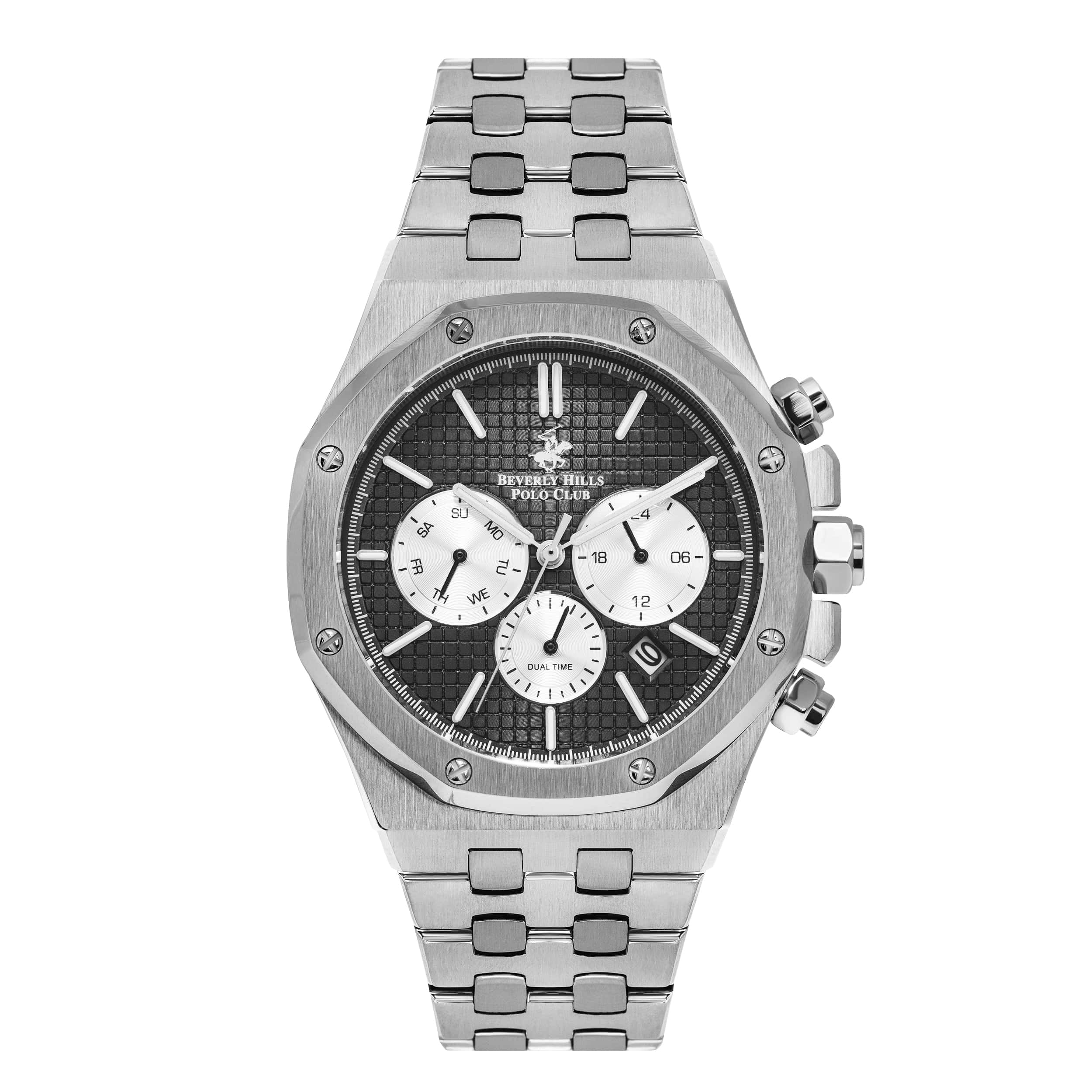 Beverly hills polo club 2024 watch stainless steel price