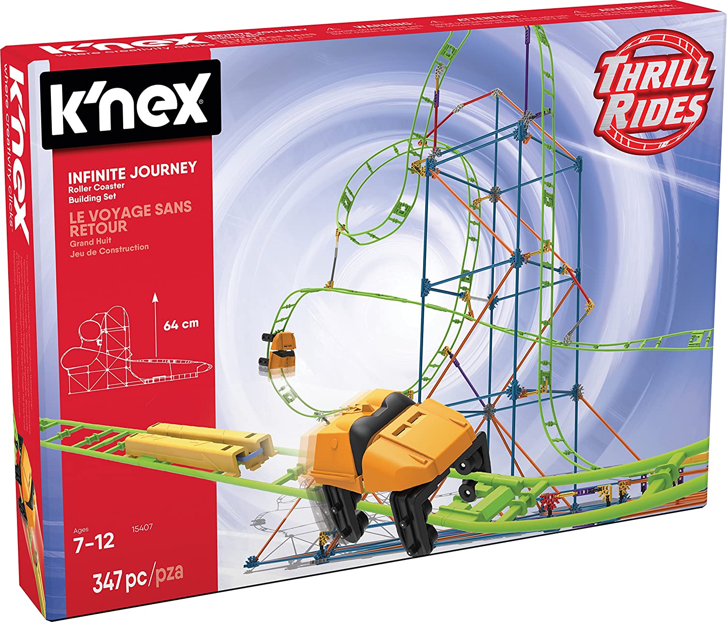 Buy K nex Thrill Rides Infinite Journey Roller Coaster Building