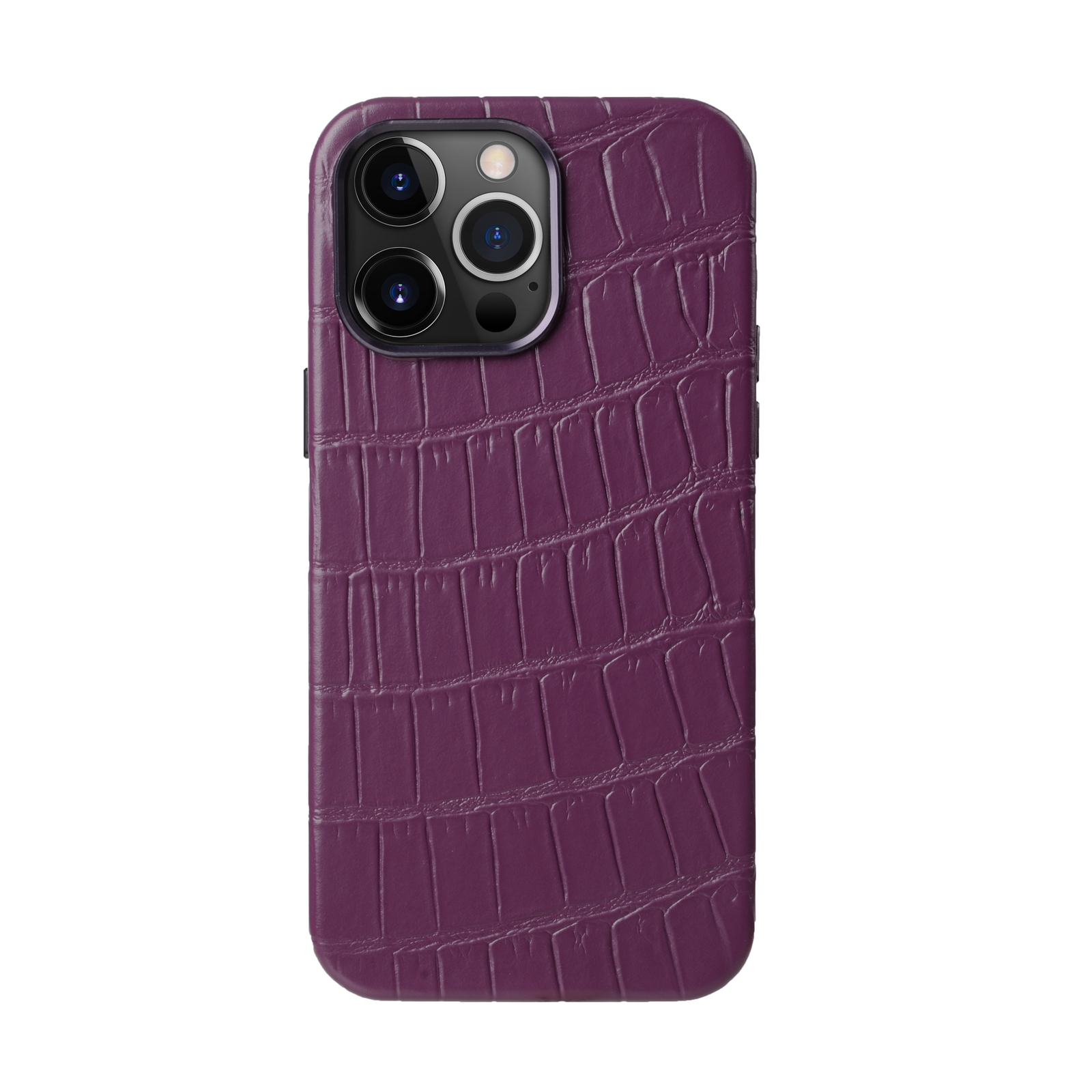 iPhone 14 Pro case pink shiny alligator