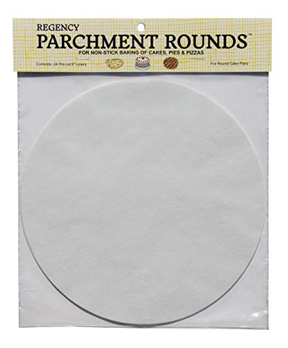Regency Parchment Paper Liners for Round Cake Pans 8 inch Diameter 24 Pack
