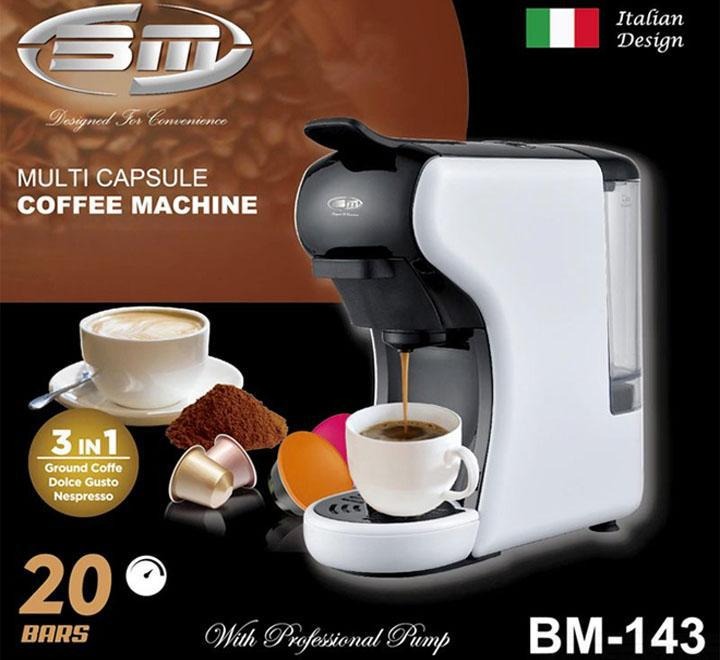 Buy BM Satellite 3 in 1 Multi Capsule Coffee Machine/ Maker BM-143 Multi-Color  Online in UAE