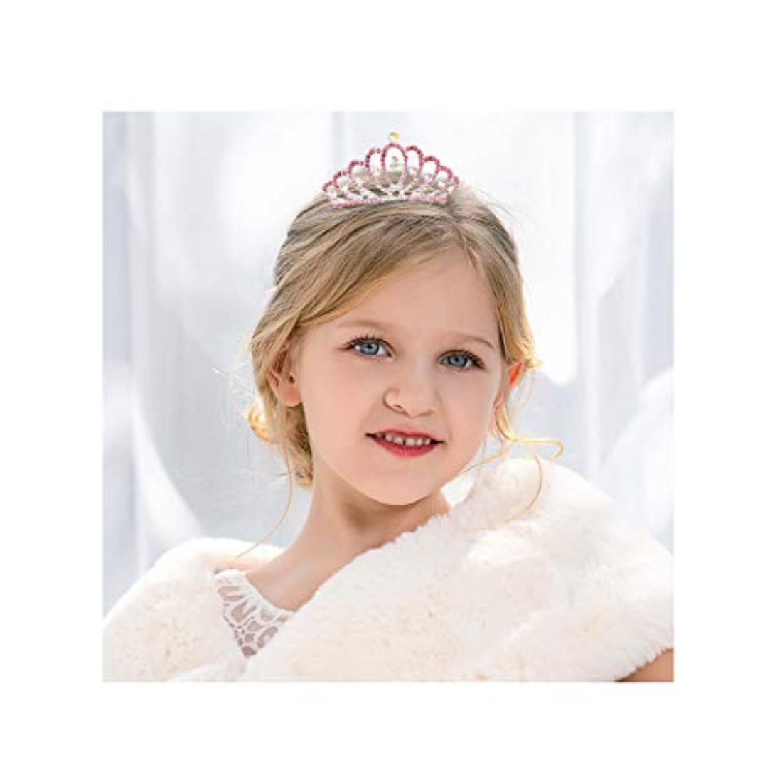 Buy Campsis Princess Tiara Flower Girl Crown With Comb Crystal Mini  Rhinestone Hair Clips For Kids Toddlers Girls Birthday Party Prom – 89 9  Online in UAE | Sharaf DG