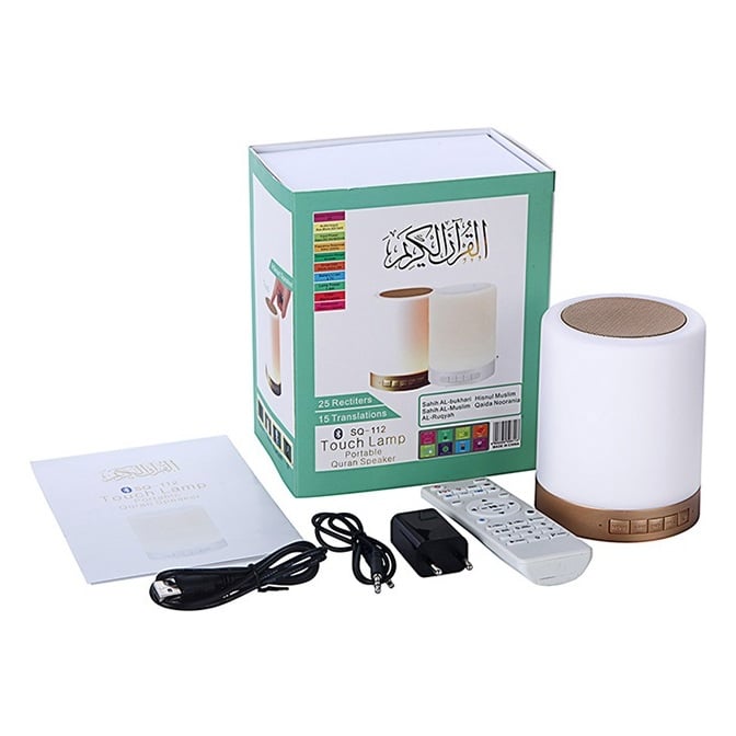 Fashion touch lamp portable quran speaker