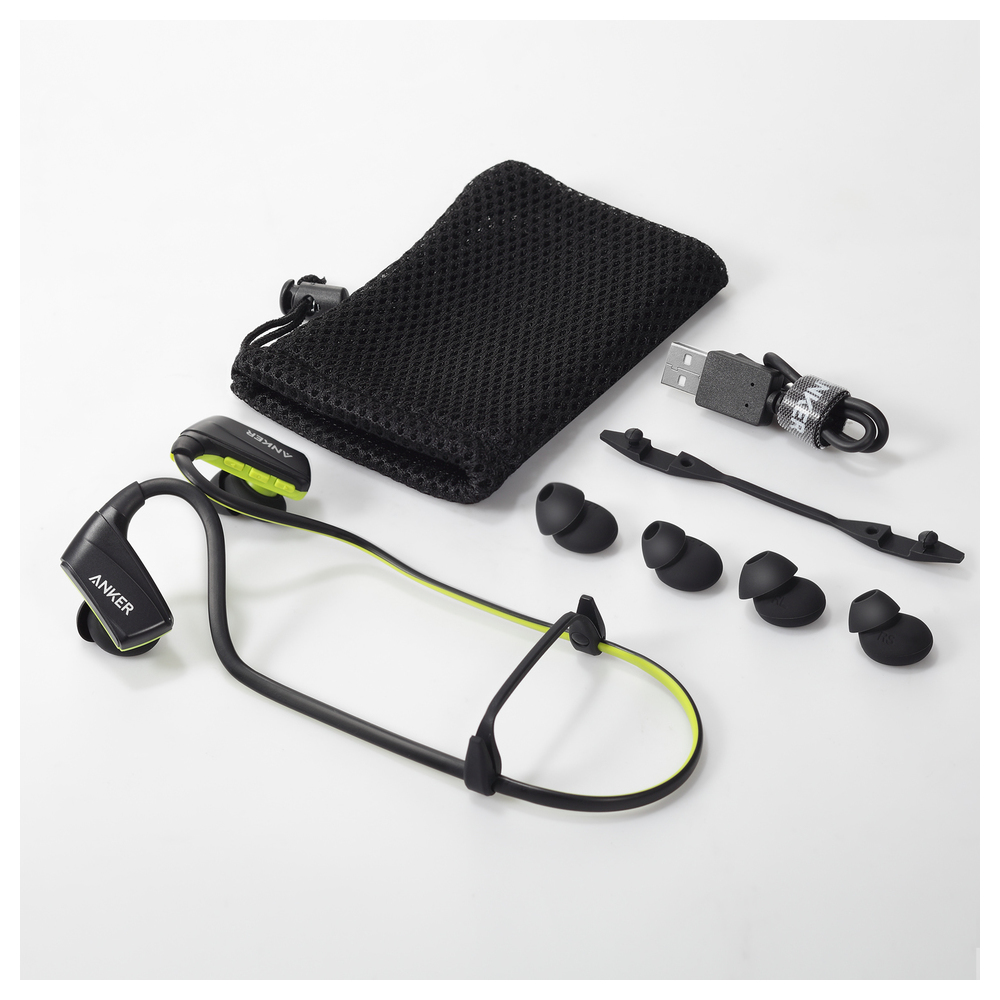 Anker SoundBuds Sport NB10 Bluetooth Headphone Black/Green