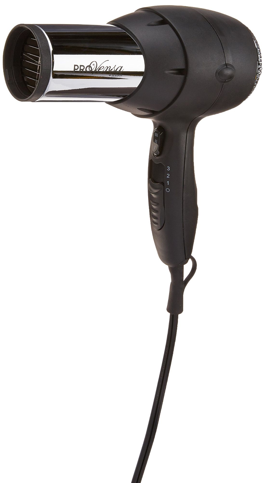 Buy Jerdon ProVersa JHD66 Turbo Hair Dryer with 3-Speed and Heat Settings,  1875-Watts, Black and Chrome Finish Online in UAE | Sharaf DG