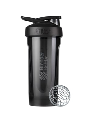 BlenderBottle Strada Shaker Cup Perfect for Protein Shakes and Pre Workout,  28-Ounce, White White 28-Ounce