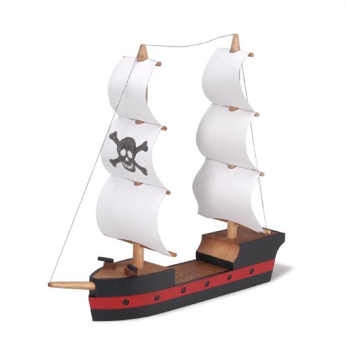 Buy Darice 9181-32 Wooden Model, Pirate Ship Kit, (8.25″X7