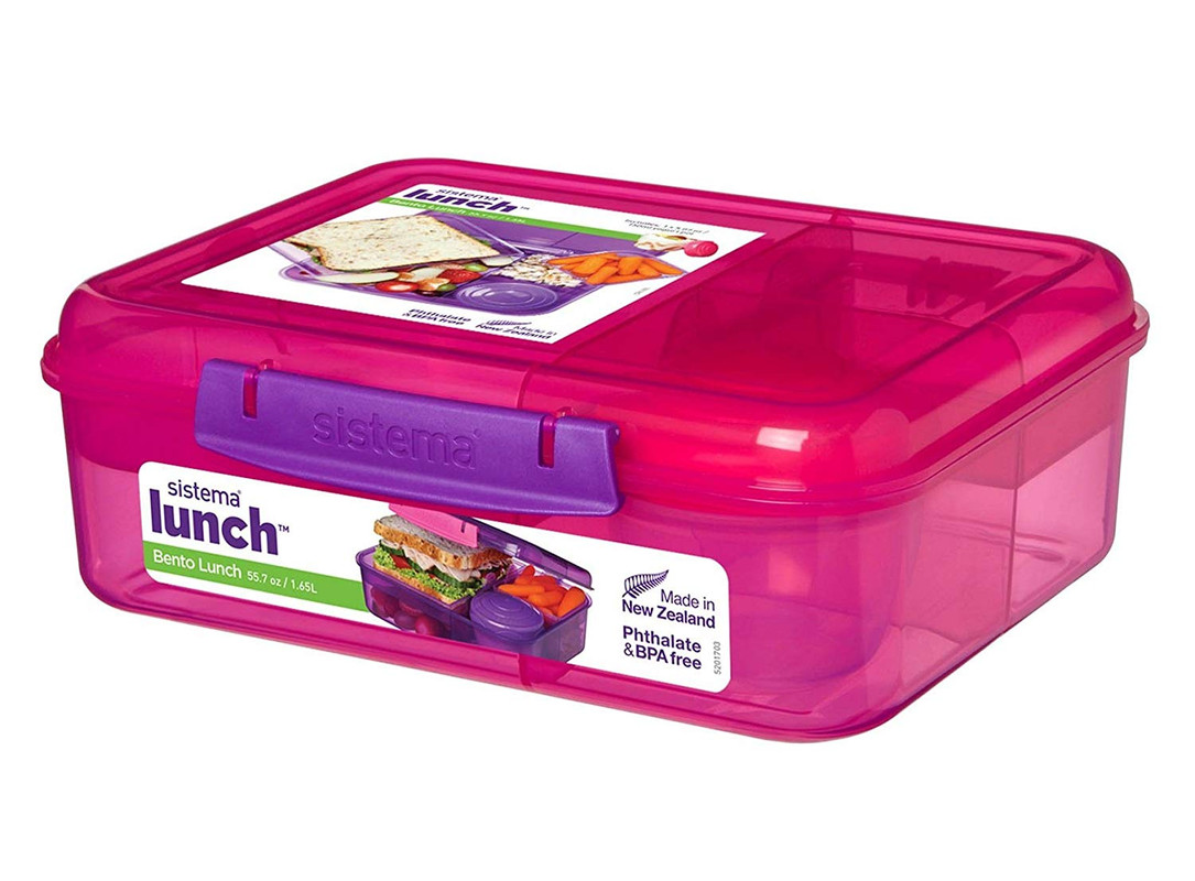 Sistema Bento Box to GO, Lunch Box with Yoghurt/Fruit Pot, 1.65 L, Bpa-Free