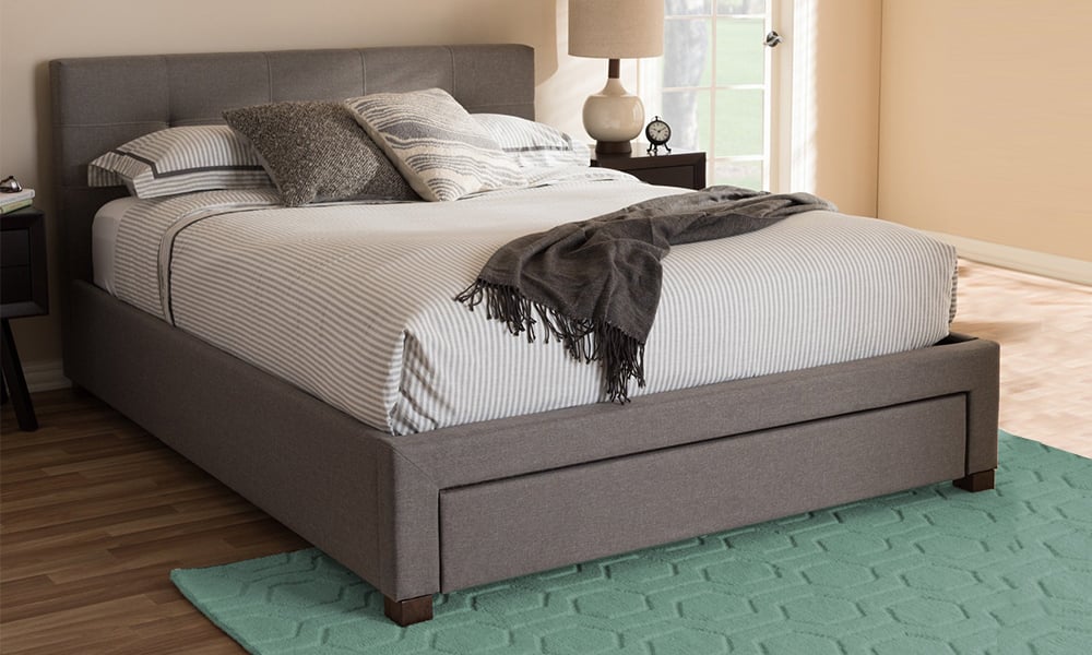 Contemporary platform deals bed king