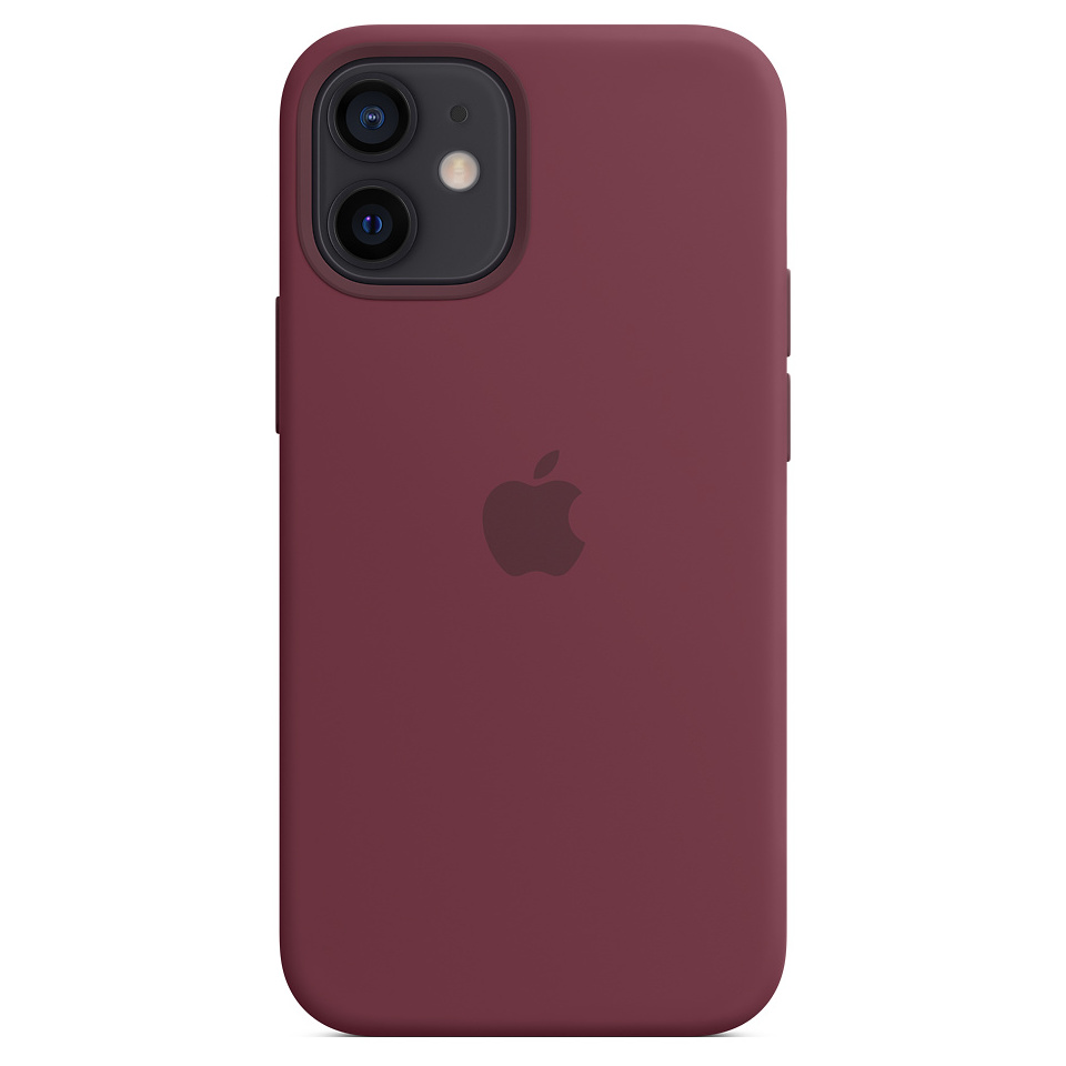 iPhone 12  12 Pro Silicone Case with MagSafe - Plum - Apple