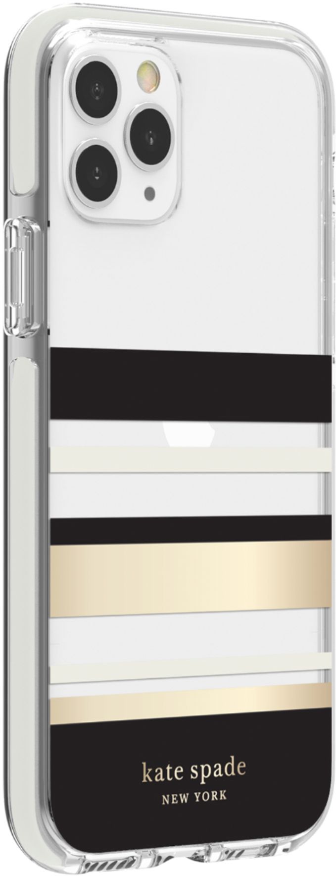 Buy Kate Spade Defensive Hardshell Case For Apple Iphone 11 Pro – Black/clear/cream/park  Stripe Gold Foil Online in UAE | Sharaf DG