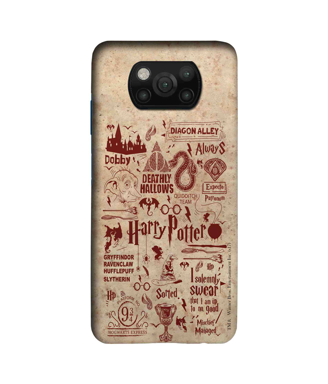 Buy Macmerise Harry Potter Infographic Red – Sleek Case Xiaomi Poco X3 Online in UAE | Sharaf DG