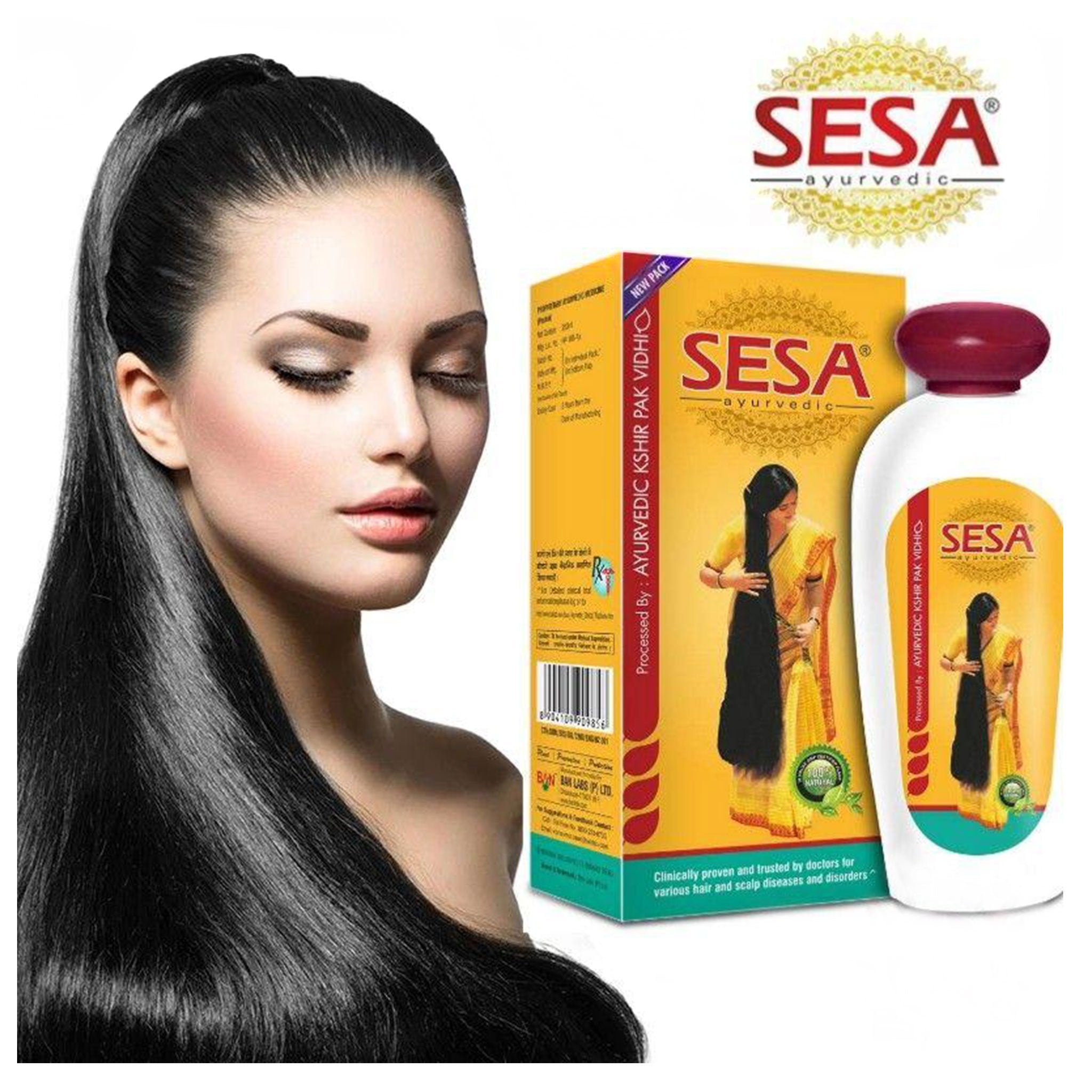 Buy Sesa Hair Oil 100ml – 100% Herbal Ayurvedic/herbal Nourishment Oil  Online in UAE | Sharaf DG