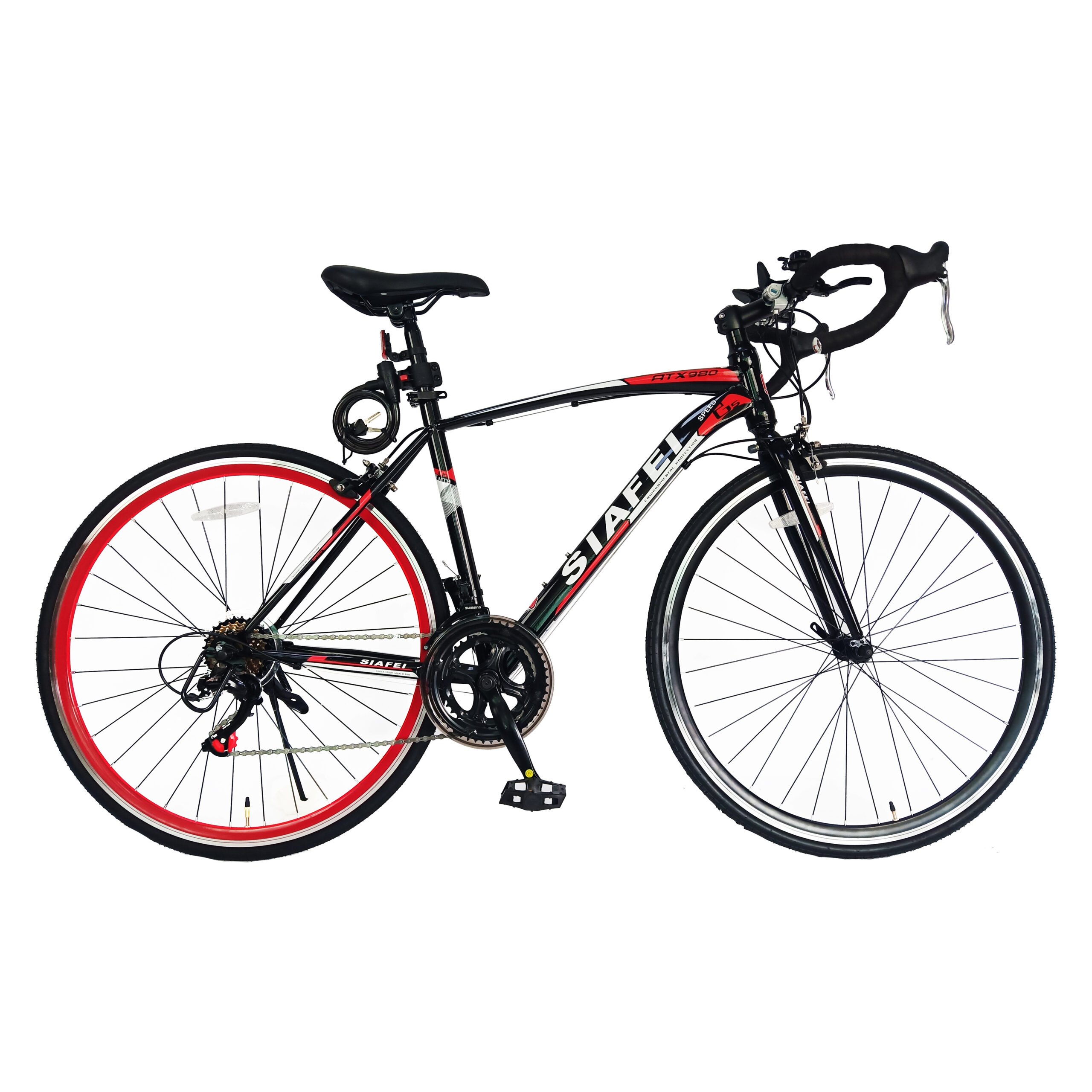 Buy Mogoo Siafei Road Bike 700c (Black/Red) Online in UAE | Sharaf DG