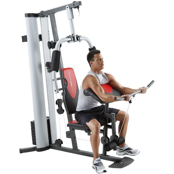 Weider pro 6900 home gym system with 6 workout stations and professional exercise chart sale