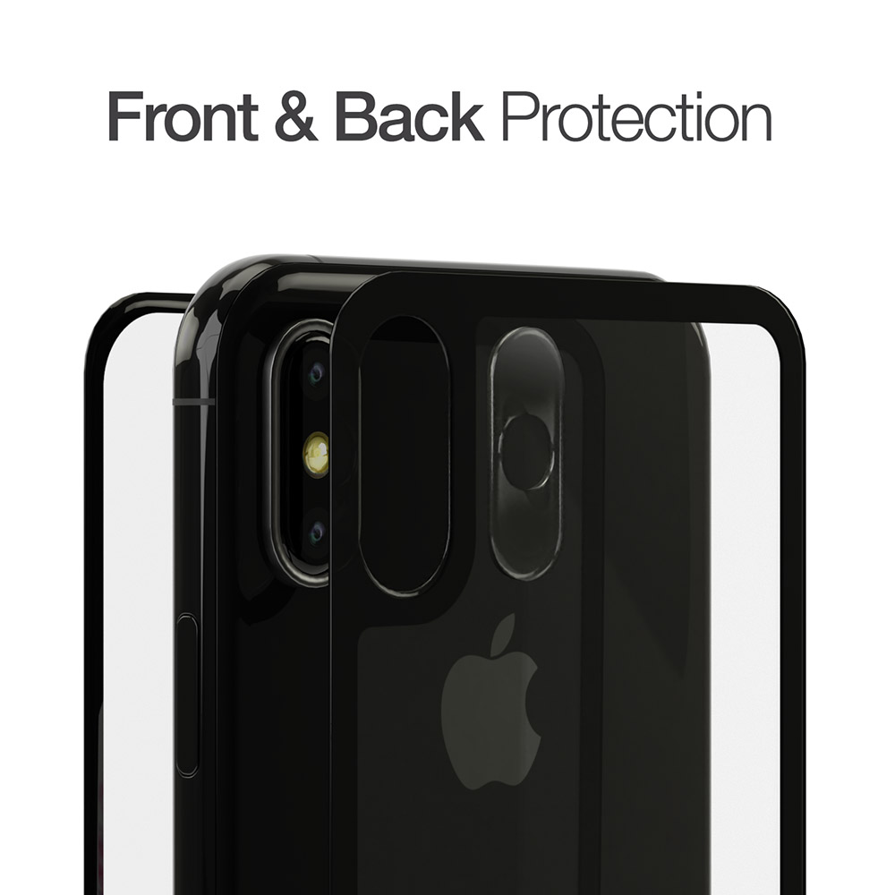 Amazing Thing Apple iPhone XS Max Supreme Glass Special Edition Front and  Back Tempered Glass Screen Protector, with Lens Protection, Black