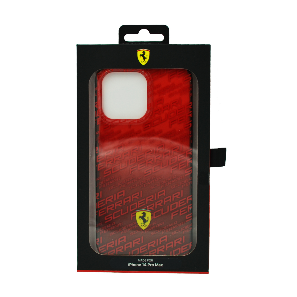 iPhone 14 Pro Max - PC/TPU Red Gradient Case Allover Scuderia And