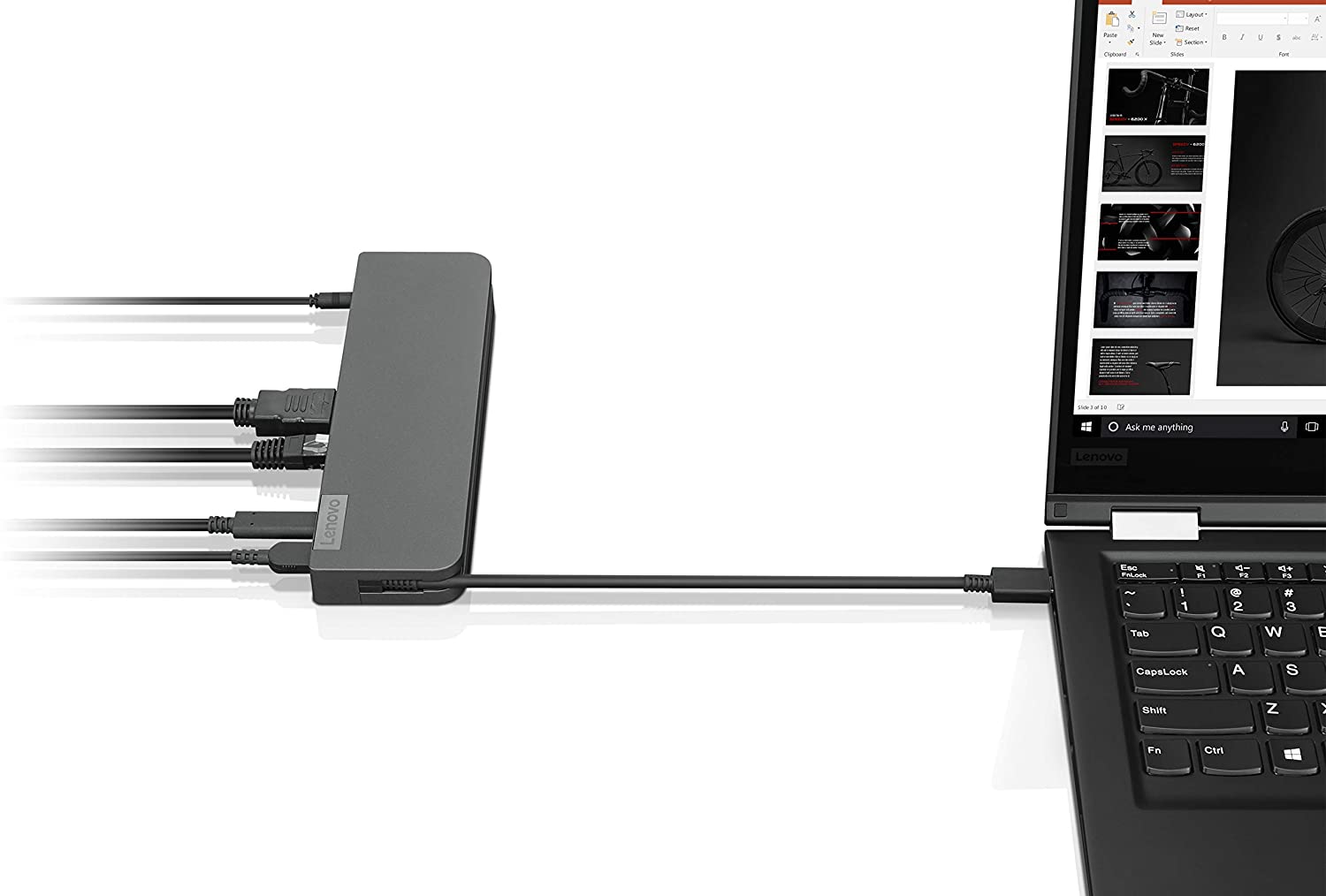 Buy Lenovo Mini Portable Dock With HDMI, VGA, USB-C G0a70065us Online in  UAE | Sharaf DG