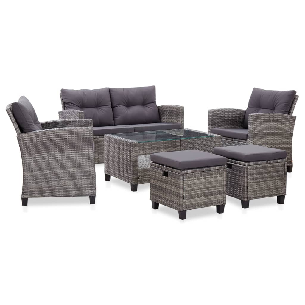 Cheap grey deals rattan garden furniture