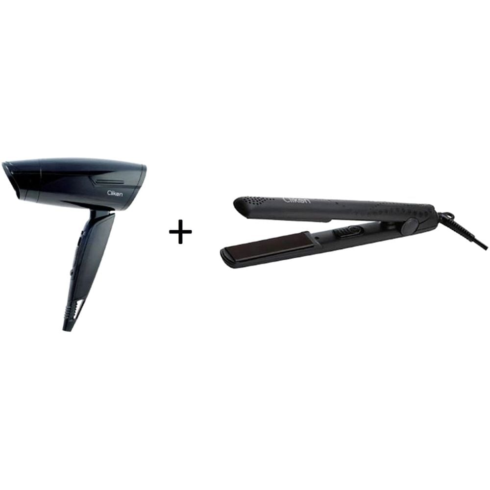 Hair dryer hotsell straightener combo