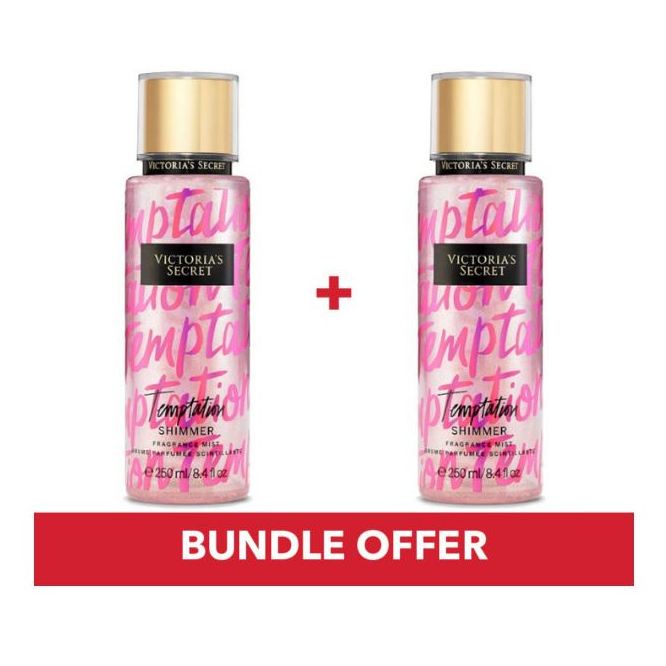 Victoria s Secret Temptation Shimmer Mist Women 250ml X2 Bundle Offer