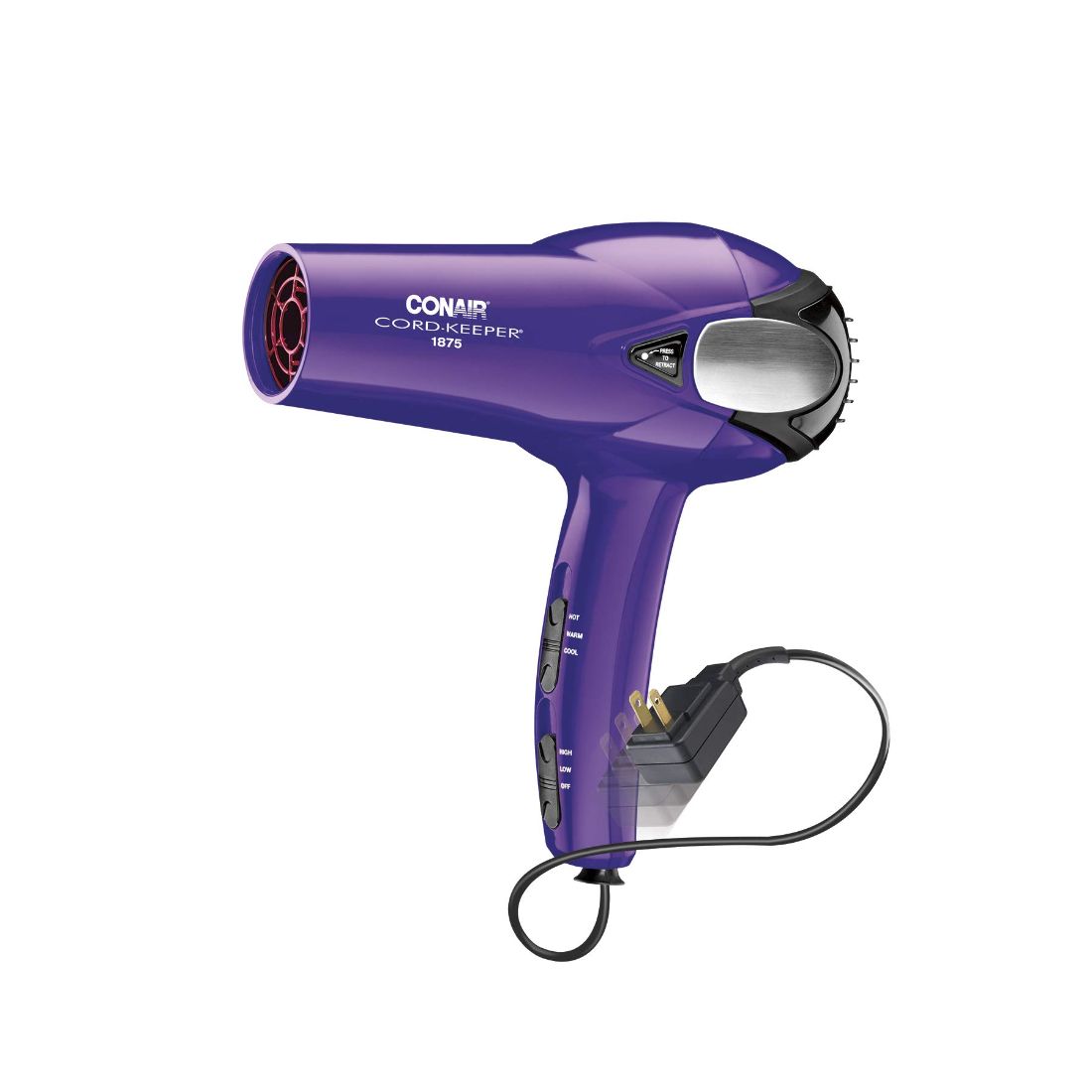 Buy Conair 1875 Watt Cord Keeper Hair Dryer Purple Online in UAE Sharaf DG